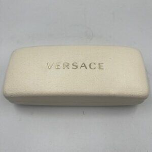 Versace Hard‎ Clamshell Case For Glasses Cream Color With Black Inside